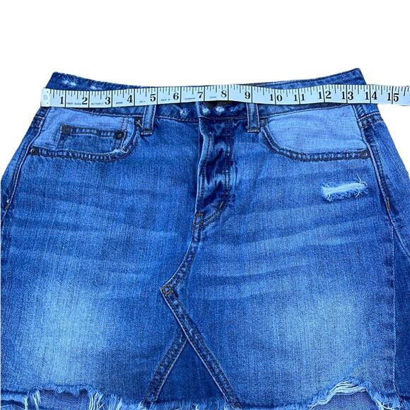 American Eagle Outfitters Jean mini skirt size 0 - Picture 3 of 6